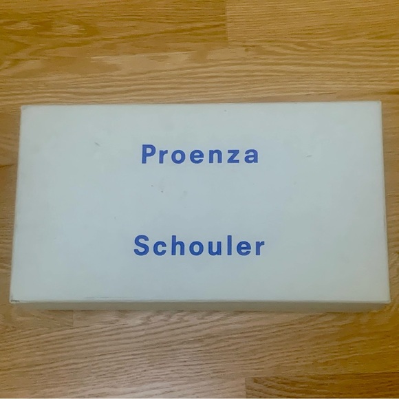 NIB PROENZA SCHOULER Kristie Ballet Flat Brown Square Toe Minimalist Neutral 41 - Picture 16 of 16